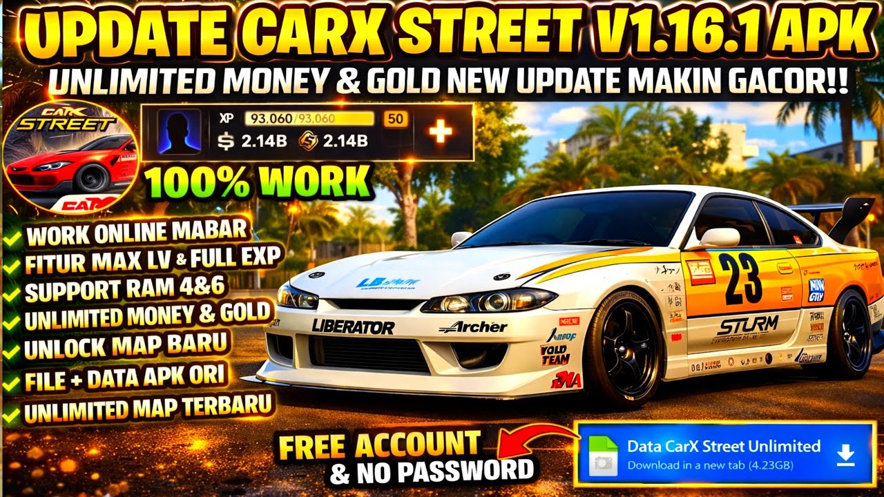 CarX Street Mod APK - CARX STREET v1.16.1 MOD APK DOWNLOAD Unlimited Money | Android & IOS 🔥