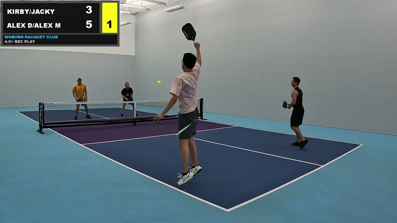4.5+ Rec Play at Woburn Racquet Club | Jacky/Kirby vs Alex/Alex - 2/20/24