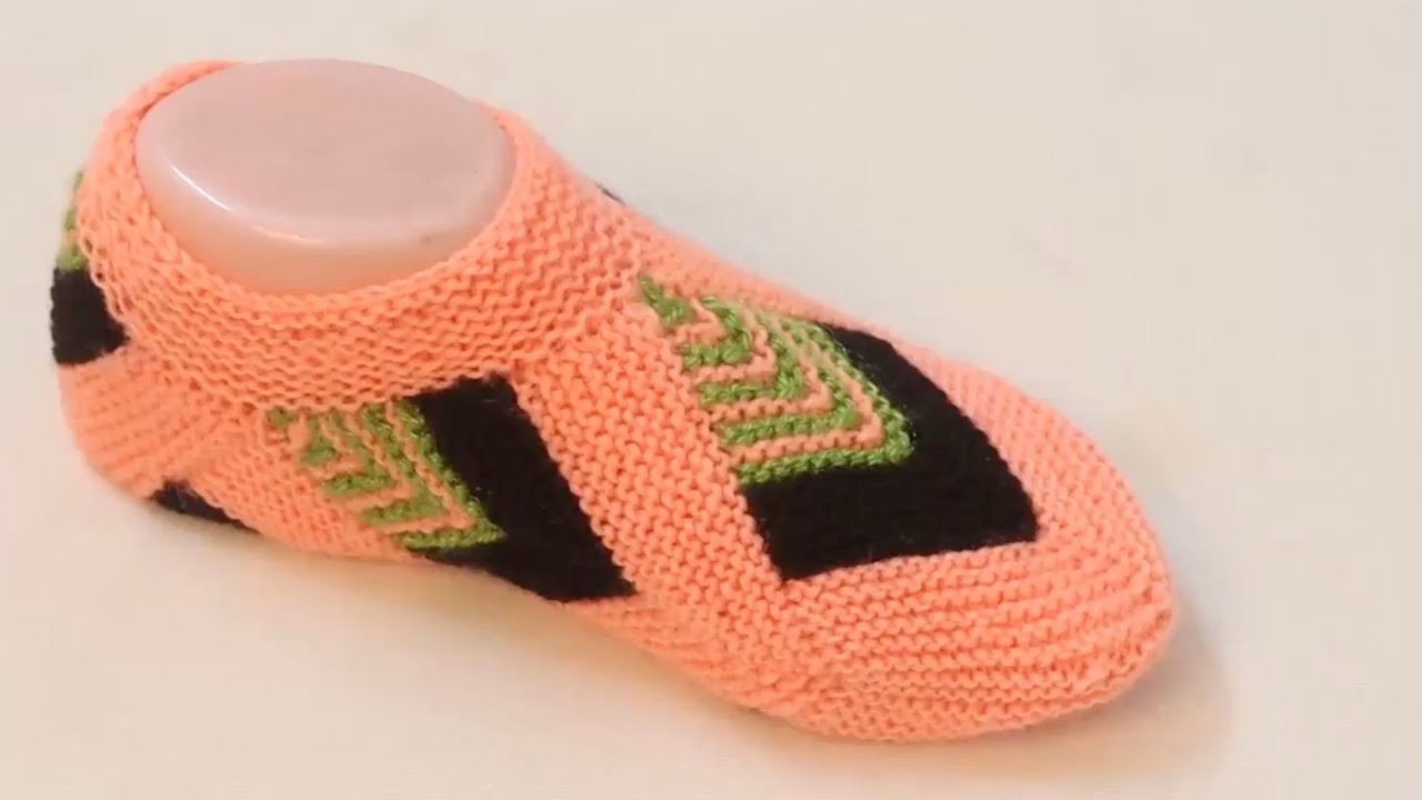Unique Geometric Knitted Slippers | Easy Step by Step Booties Tutorial for Beginners