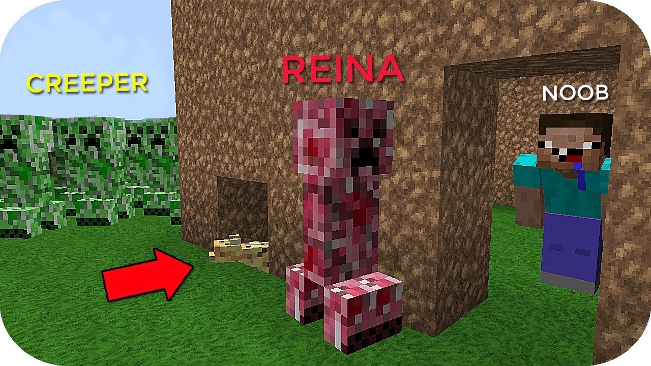 NOOB VS REINA CREEPER ME SALVO O MUERO!? MINECRAFT TROLL