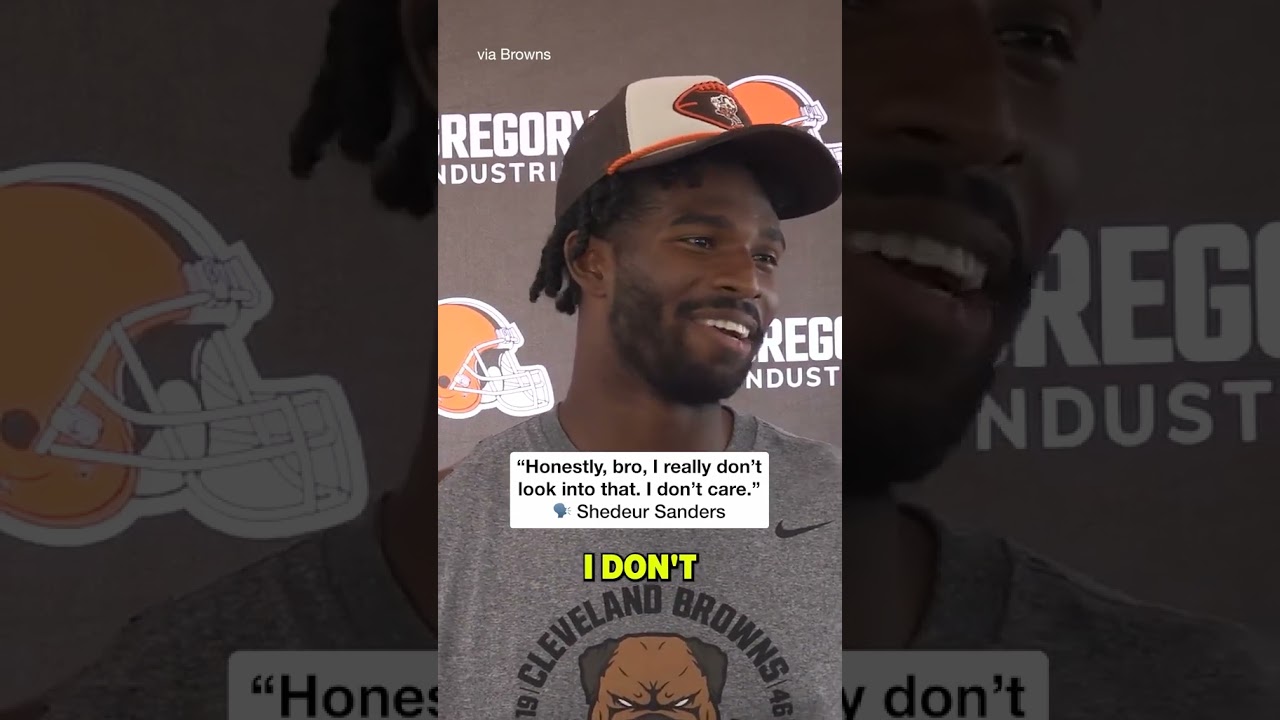 Shedeur Sanders says he does not care about where he falls on the depth chart #shorts