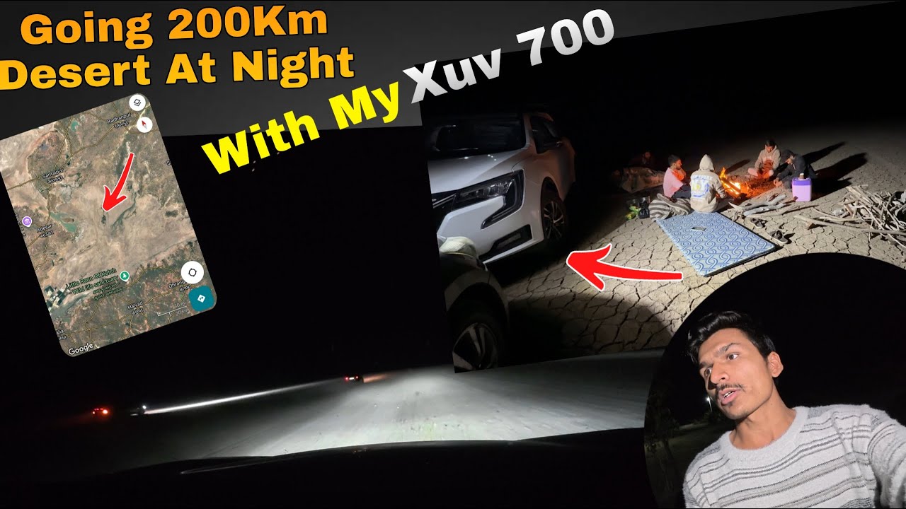 I Travel Gujrat's Most Isolated Bet On Deseret With My Xuv 700 At Night Part 1