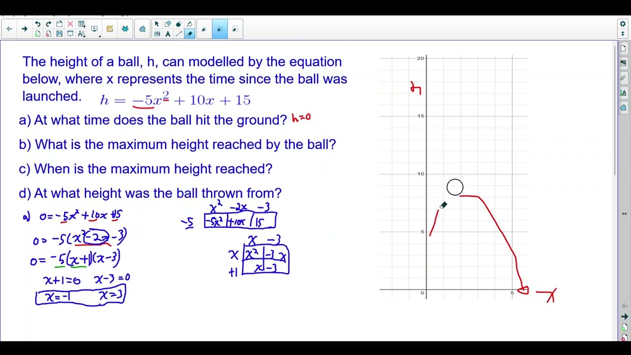 Applications of Quadratics (Factored)
