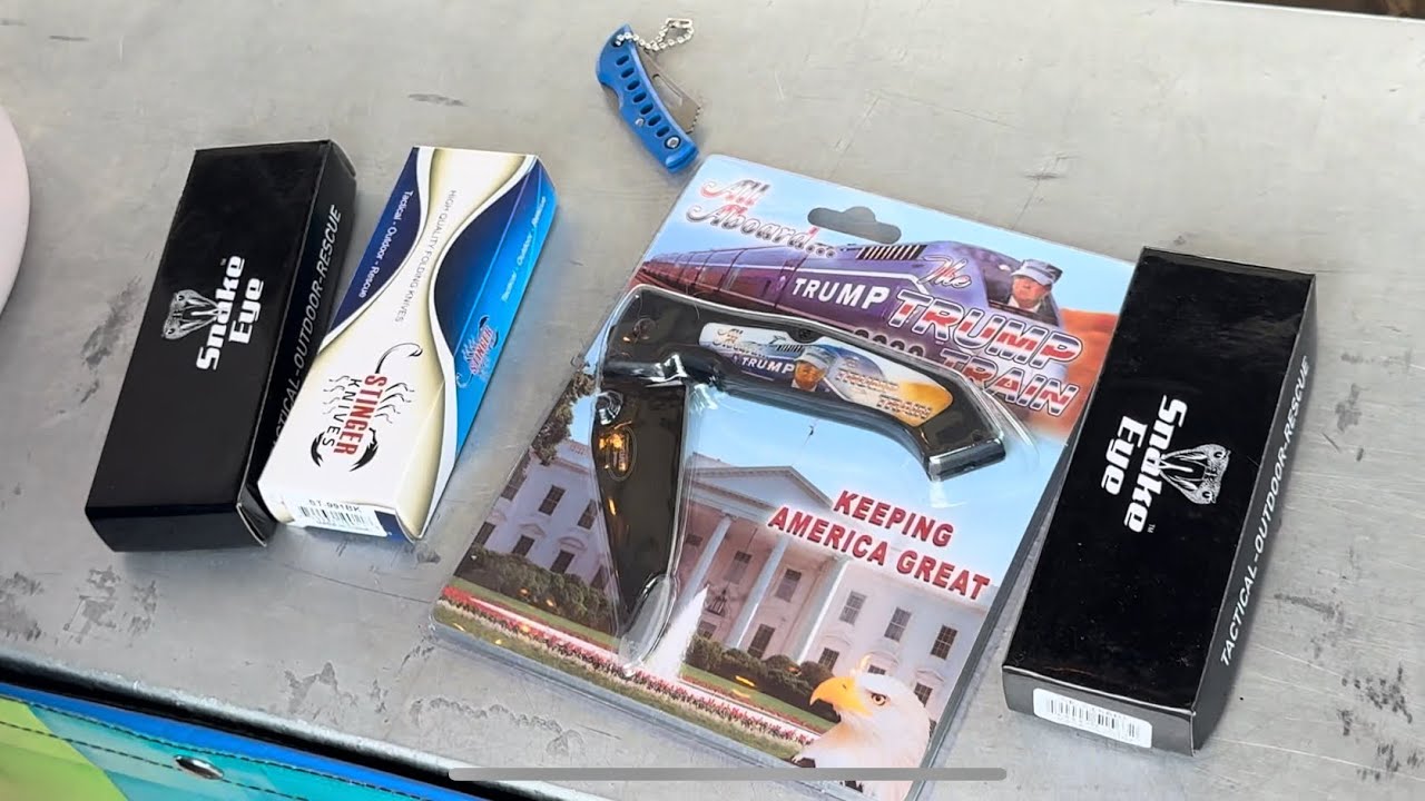 THE MOST AMAZING CARNIVAL KNIFE RING TOSS EVER! | Trump Kamala Harris Election 2024
