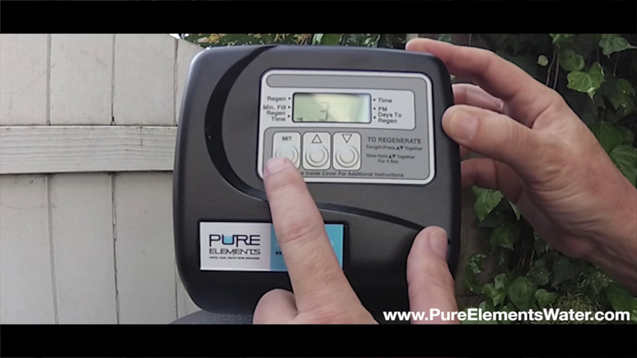Setting the BackFlushing Time on a Whole House Water Filter