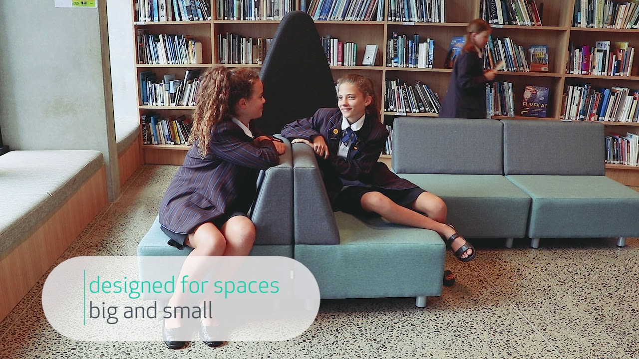 Base Collection - 16 pieces of modular, flexible classroom furniture with limitless configurations.