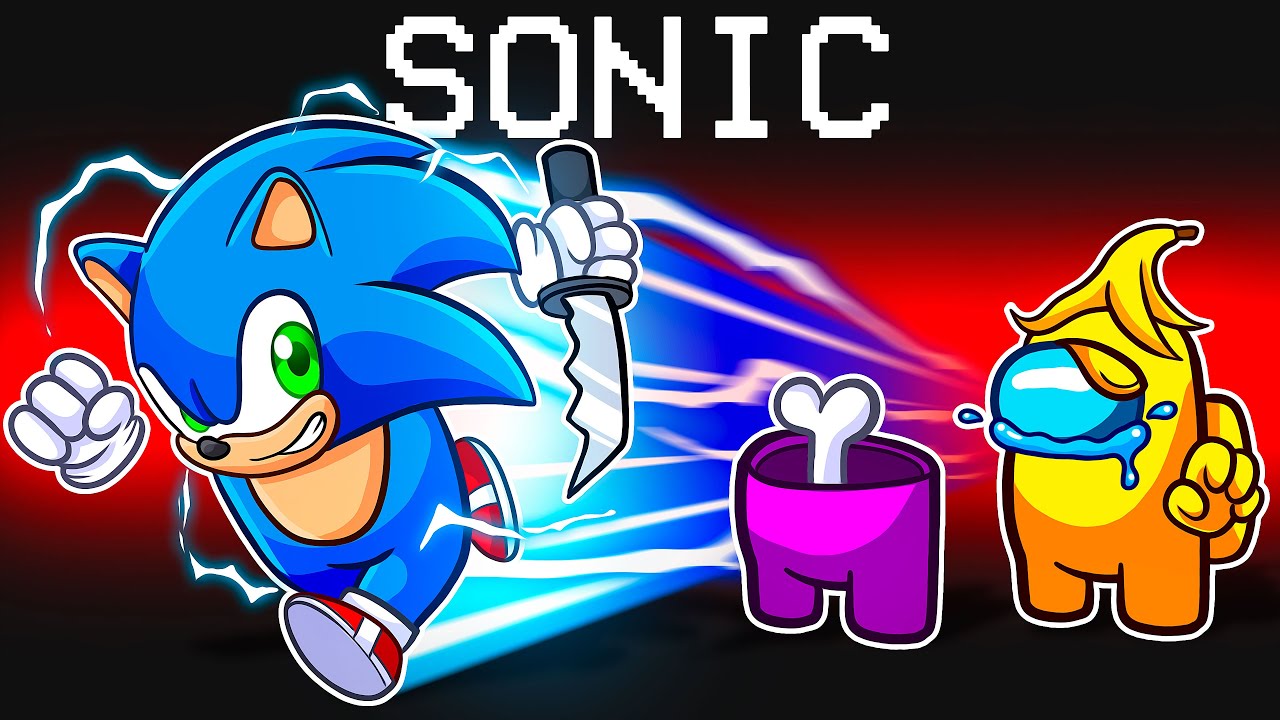 Among Us mais je me transforme en SONIC pendant la partie !