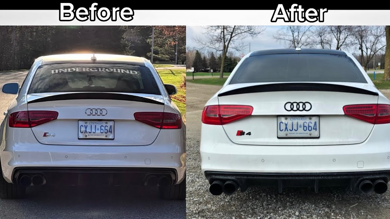 Installing Black Emblems On My B8.5 Audi S4.