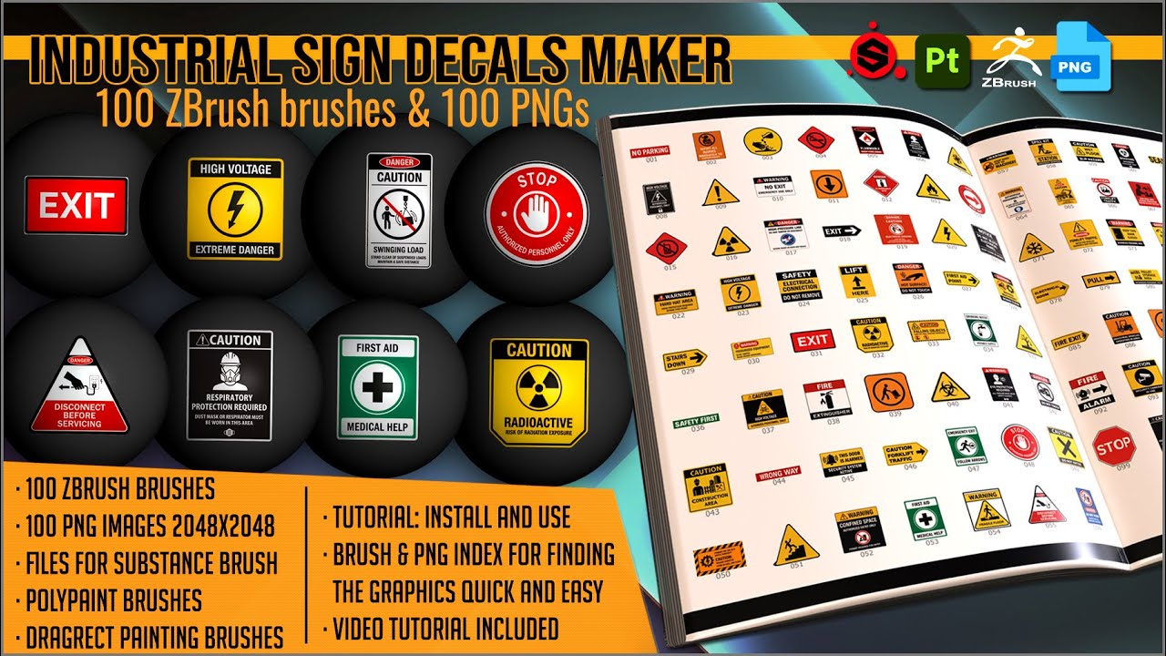 How to apply decals in Substance Painter and ZBrush by ArtisticSquad