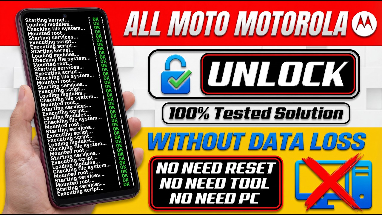🔓 How To Unlock Moto Phone Forgot Pattern | No Data Loss | No PC Needed 2026