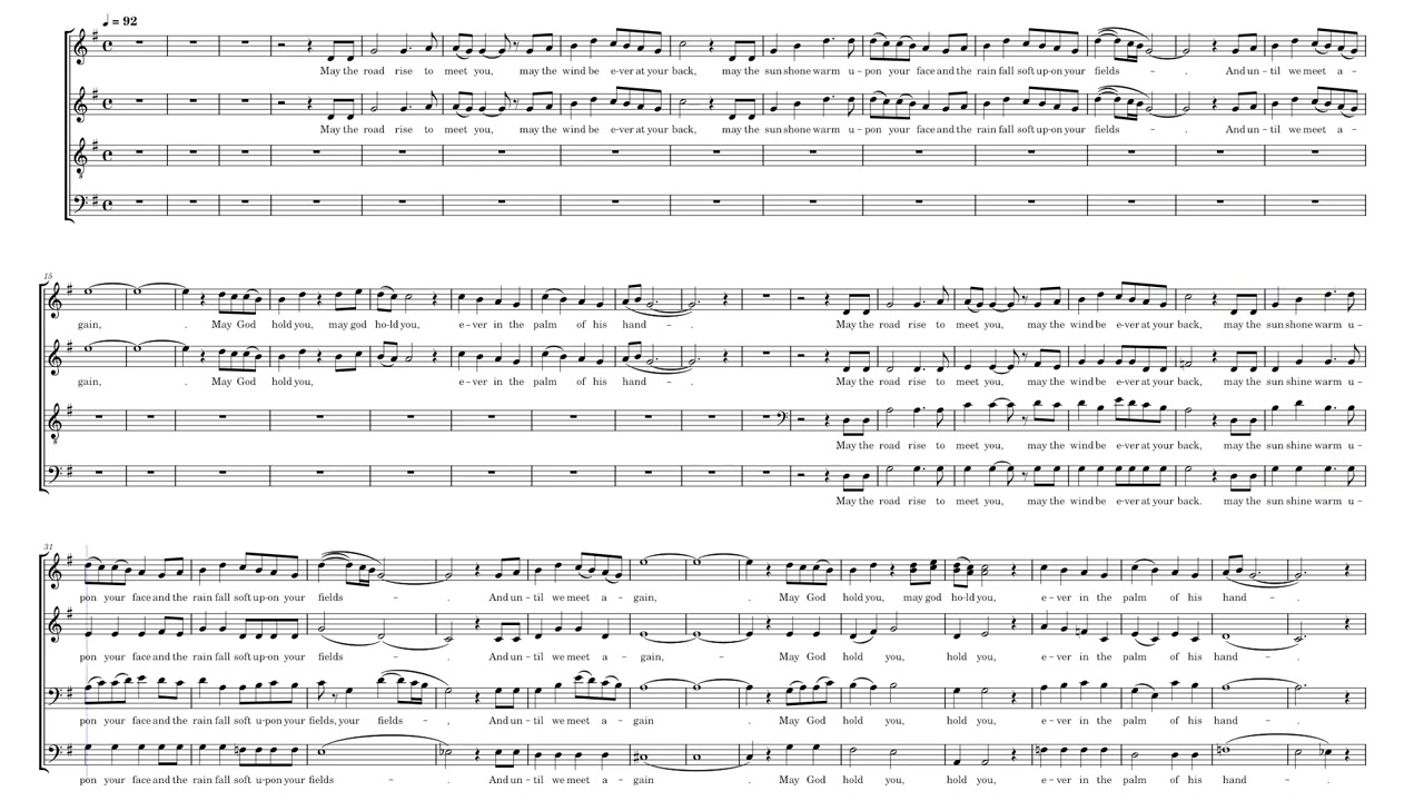 Irish Blessing - #Alto by Bob Chilcott
