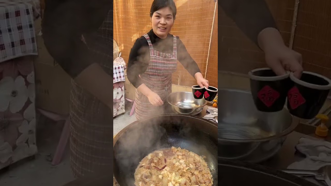 百菜不如白菜，今天又是大锅菜，好吃省事，自家种的白菜还省钱#我的乡村生活 #农村美食