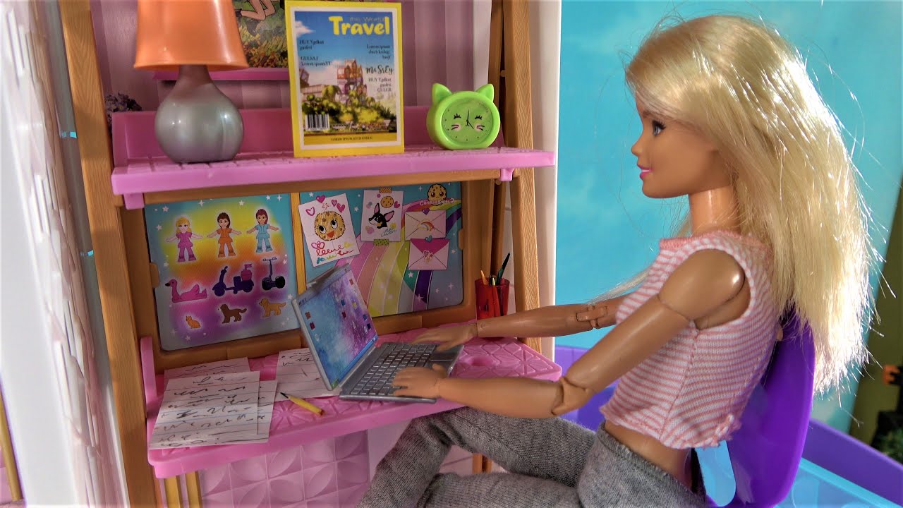 Barbie Best Stories of 2021 Barbie Dream House w Needy Ken Broken Leg and Barbie Sleepover Sick Day