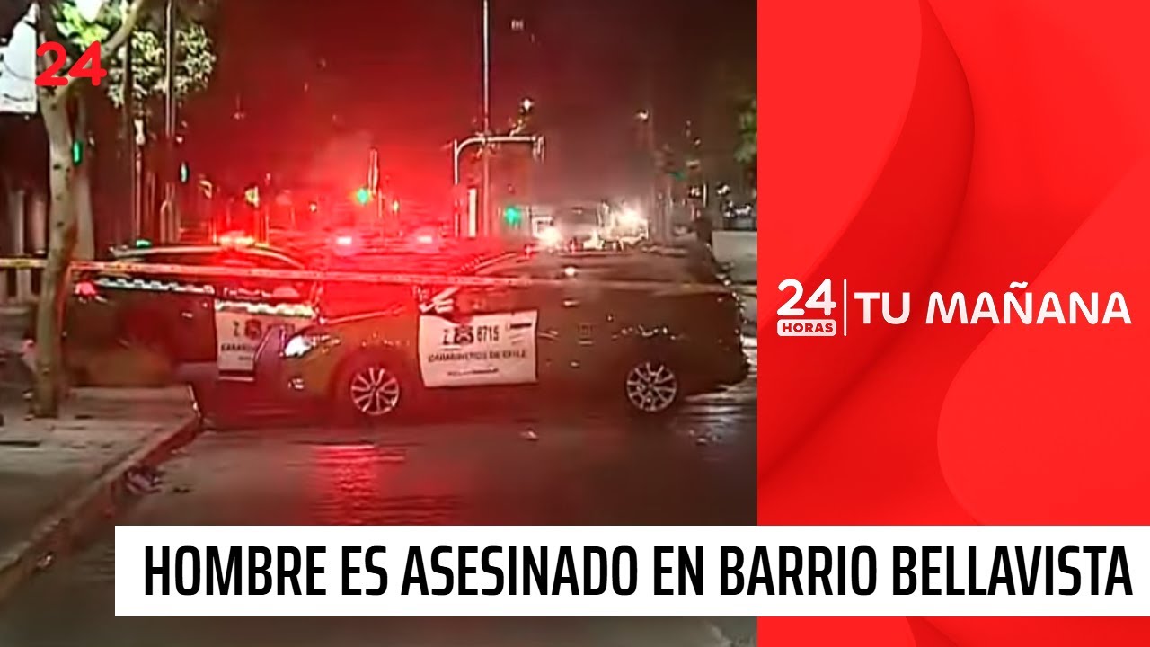 Hombre es asesinado por sujetos en moto en pleno barrio Bellavista | 24 Horas TVN Chile