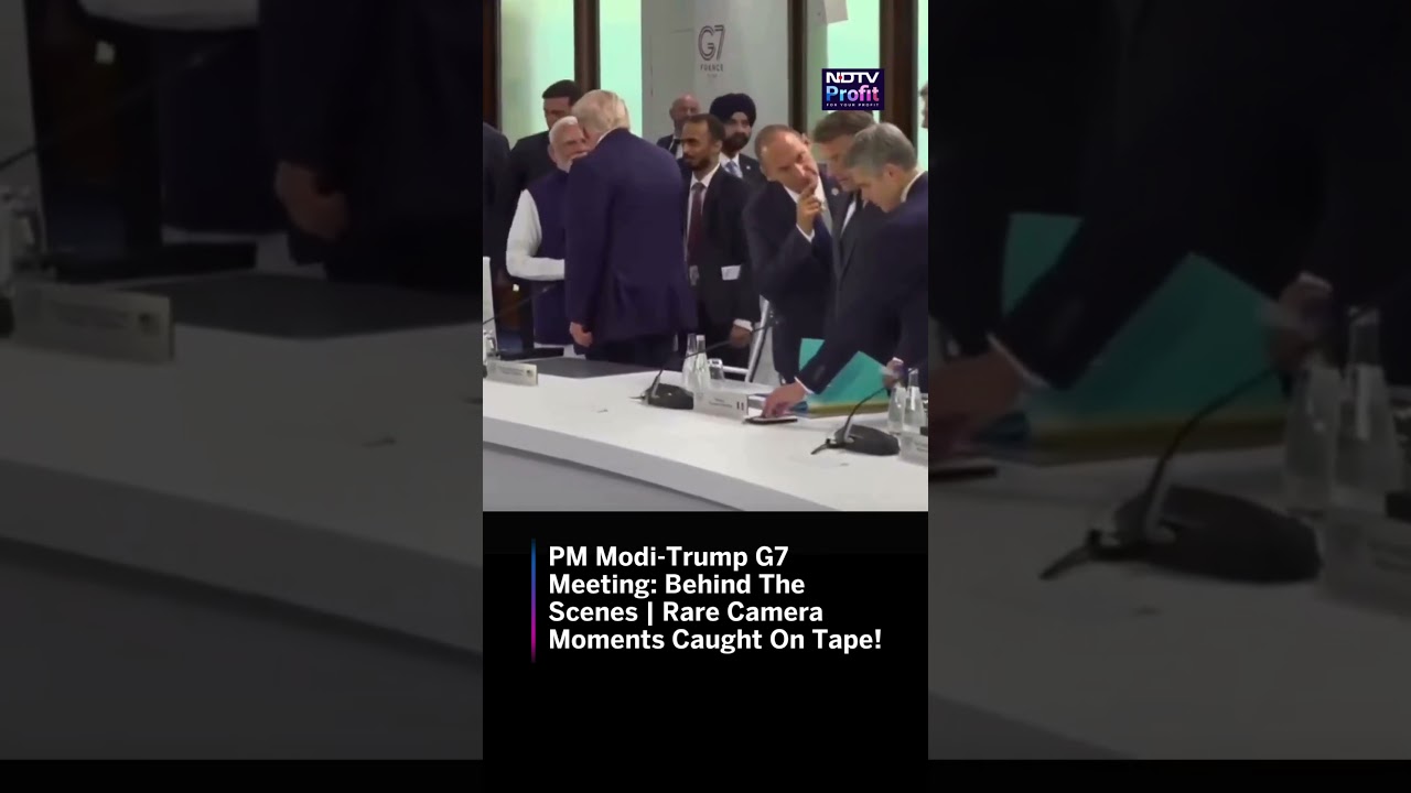 PM Modi-Trump G7 Meeting: Behind The Scenes | Rare Camera Moments Caught On Tape #Shorts