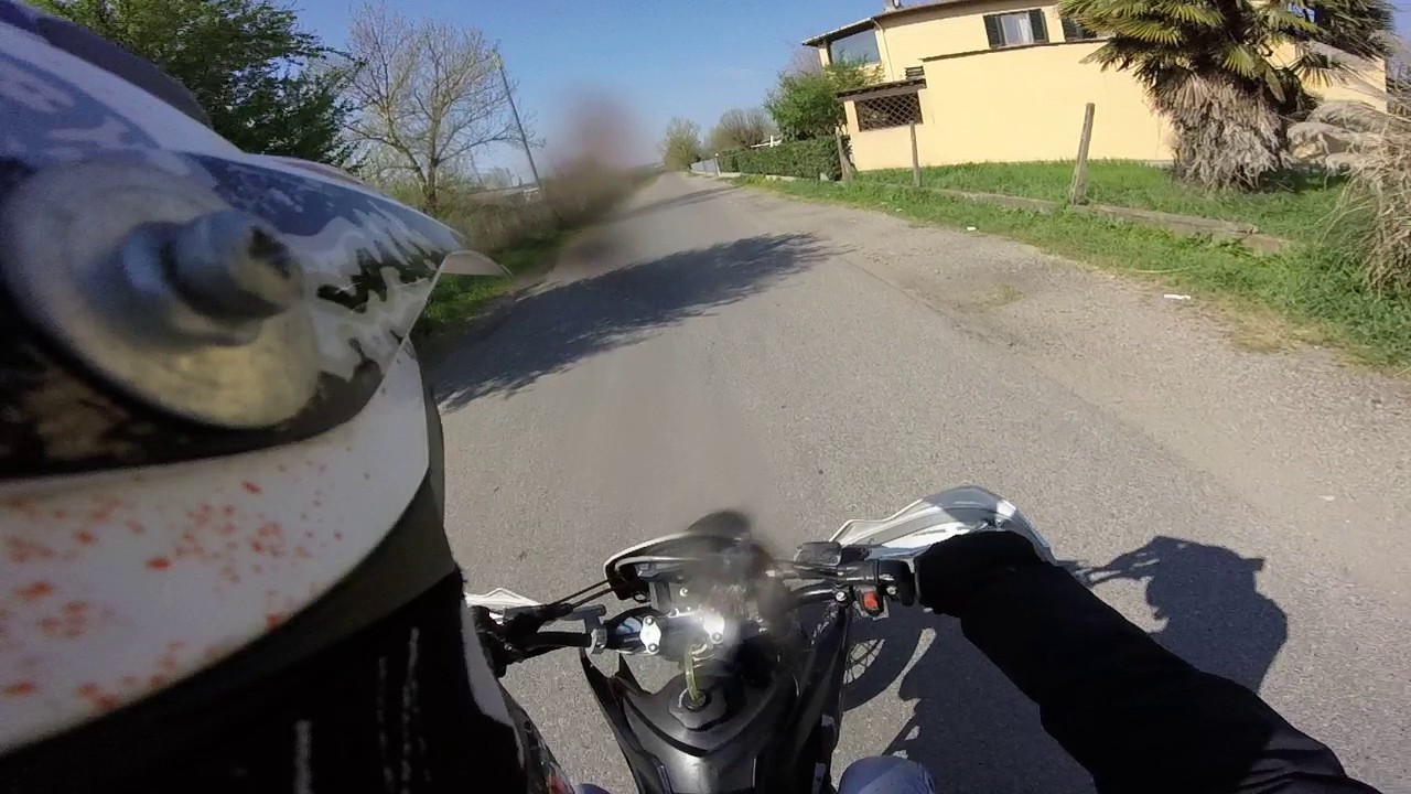 Test 0-100 km/h  Husqvarna 180 4t Nightmare 28cv. UMA Racing. GoPro Hero.