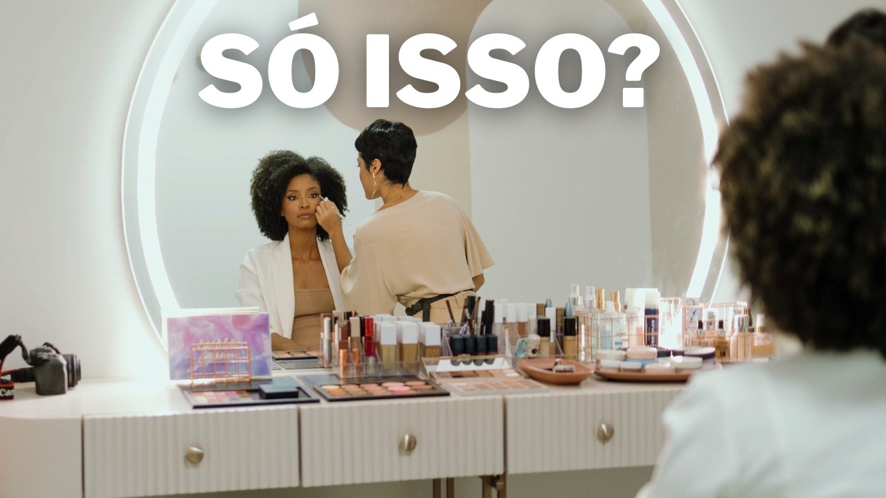 TOUR PELA MINHA BANCADA MINIMALISTA DE MAQUIAGEM PROFISSIONAL