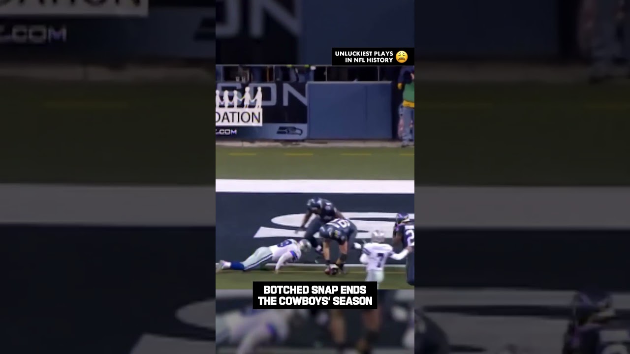 UNLUCKIEST PLAYS in NFL History: Botched Snap ends the Cowboys Season