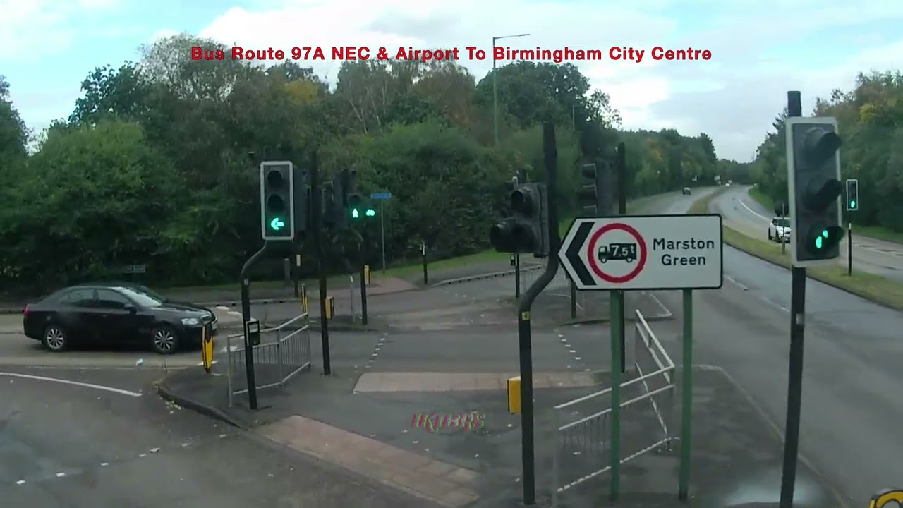 Bus Route 97A NEC & Airport To Birmingham City Centre   4K