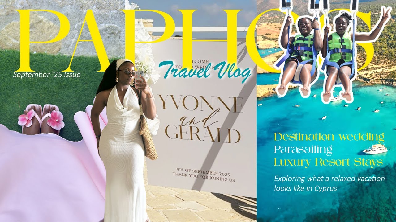 Paphos Travel Vlog - Cyprus Destination Wedding, Parasailing, Leonardo Cypria Bay Resort + More