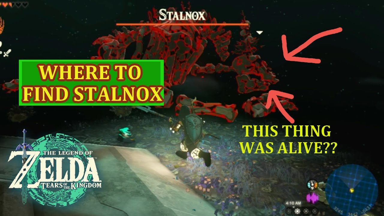 Zelda Tears of the Kingdom Stalnox Location and Fight Guide Where to Find Stalnox