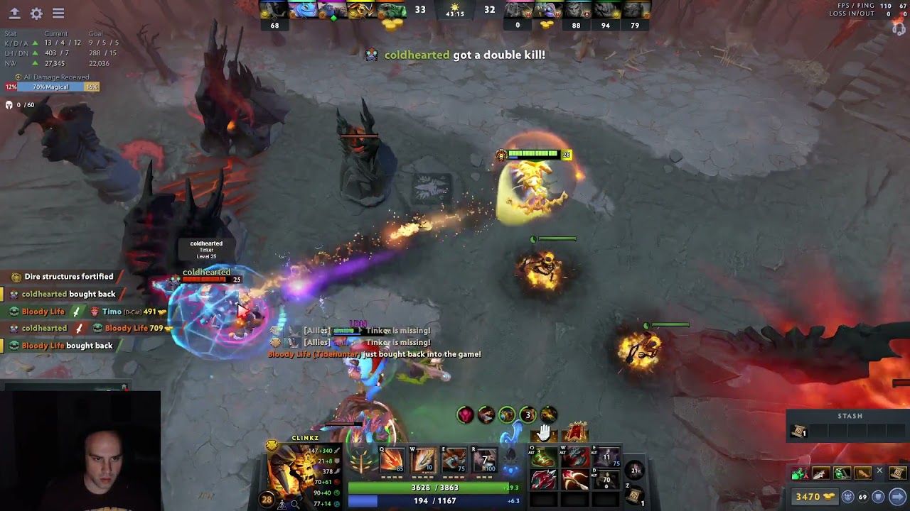 Mason gets a Rampage on Clinkz!