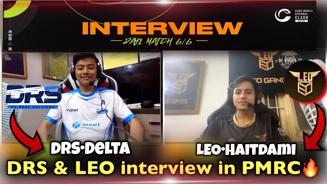 DRS and LEO Esports Interview🔥🇳🇵,in PMRC 2023 | Delta & Haitdami Interviewed by Nepali Casters🎙️