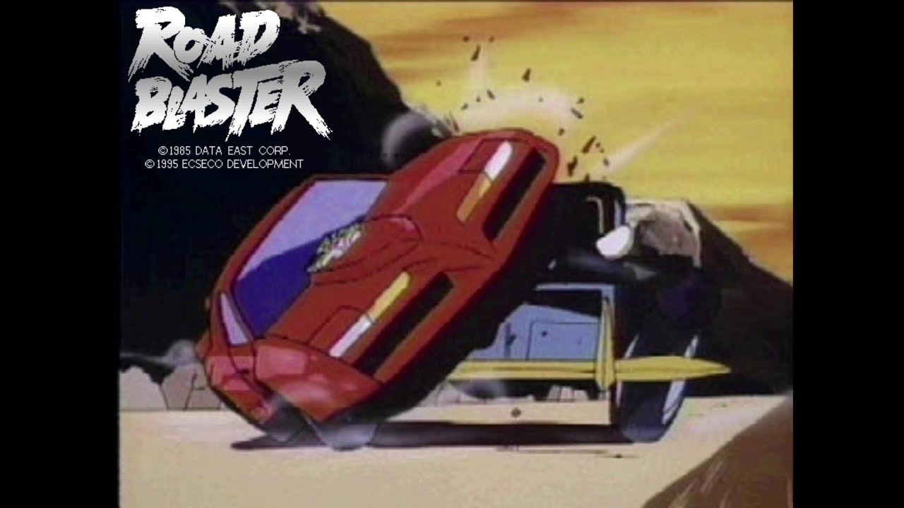 Road Blaster PS1 - All Crash Scenes