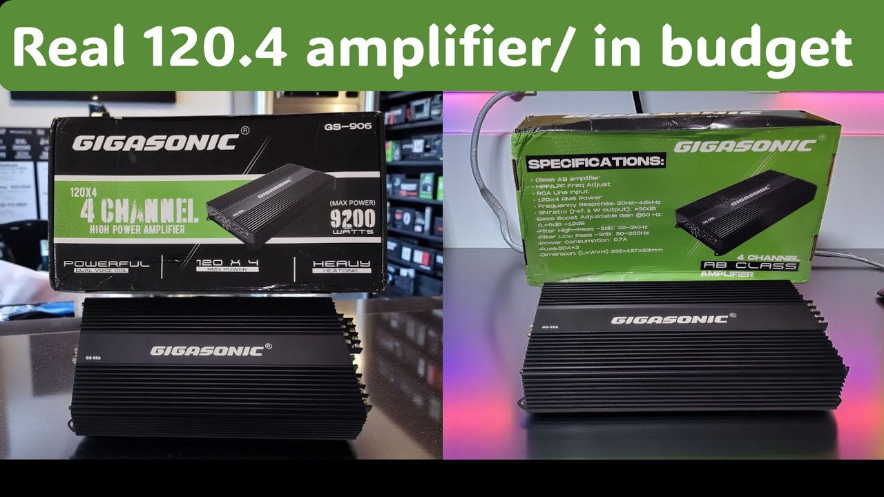 Budget mein sabse badhia 120 rms per channel amplifier/ gigasonic 120x4, double coil amplifier