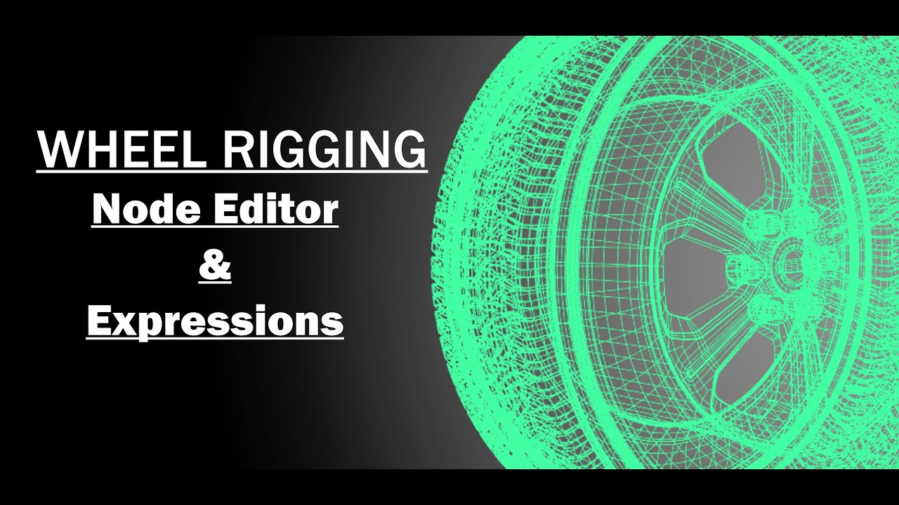 Make a Wheel Rotation System With Node Editor In Maya.