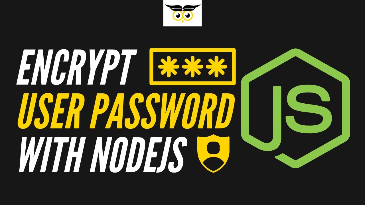How to encrypt password in NodeJS?