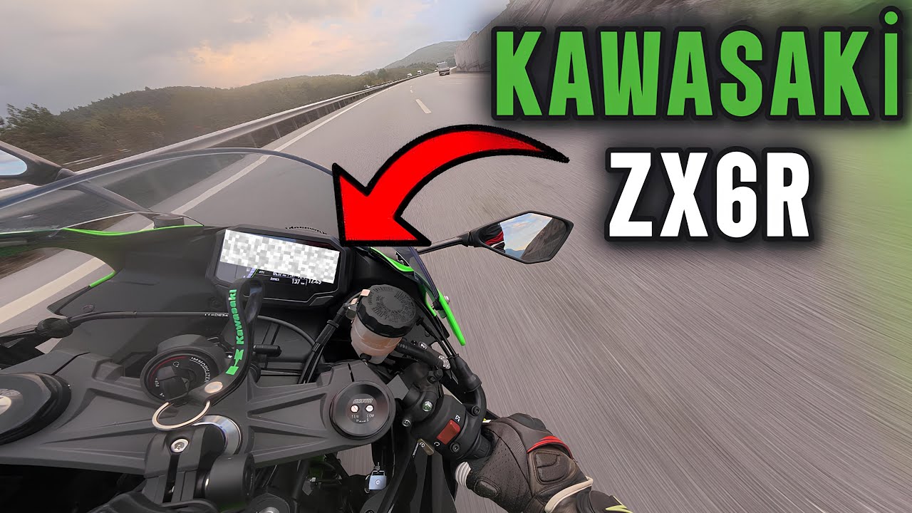 KAWASAKİ NİNJA ZX6R İLE SADECE GAZLAMA 4K 