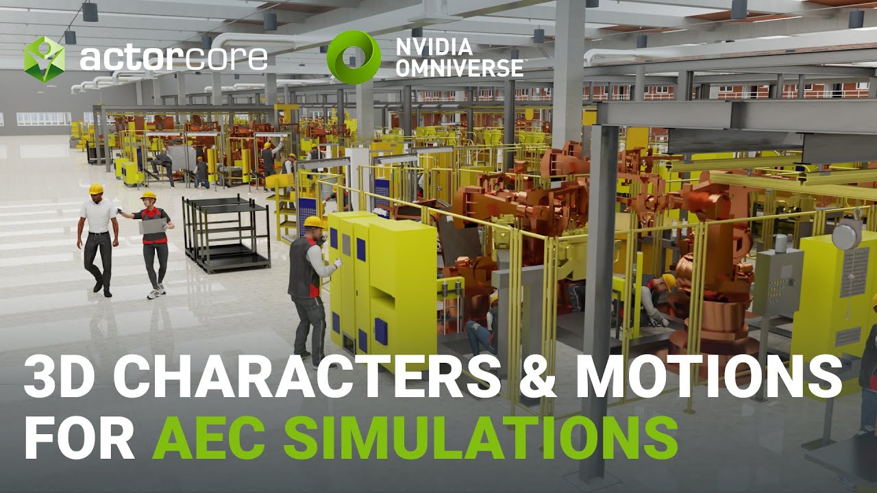 3D People and Mocap Animations for Crowd Simulations in Archviz | ActorCore 3D Animation
