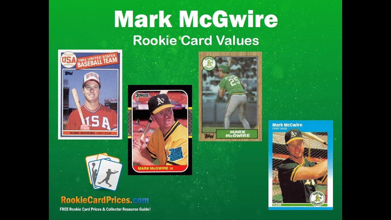 Mark McGwire Rookie Card Price Update - The Baseball Rookie Cards for Mark McGwire and Their Values