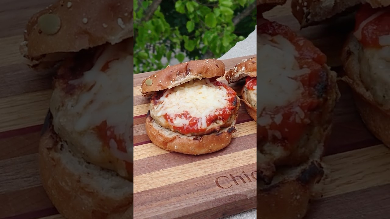 How to Grill Chicken Marinara Burgers on the Weber Q 