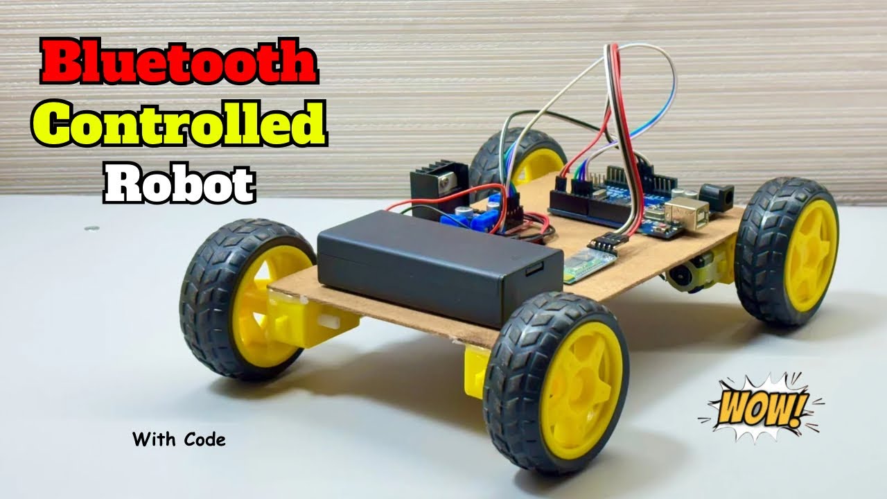 Как сделать роботизированную машину с Bluetooth-управлением | Машина на базе Arduino Bluetooth | ...