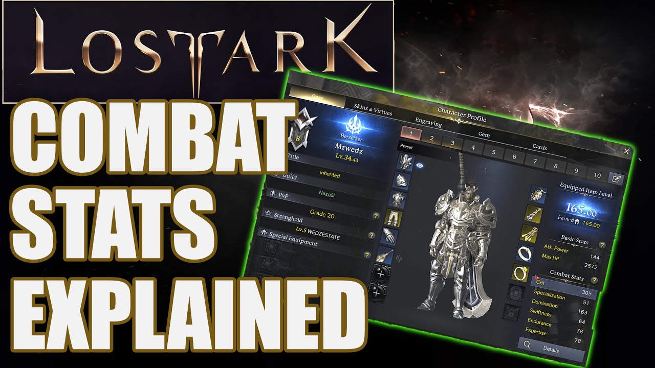 LOST ARK: Боевые характеристики (Гайд для новичков)
