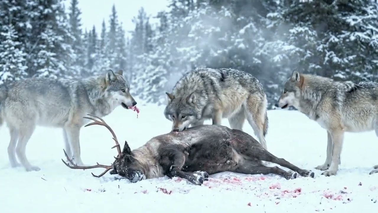 14 Wolves Have Transformed The Landscape of Yellowstone and saved billions of dollars