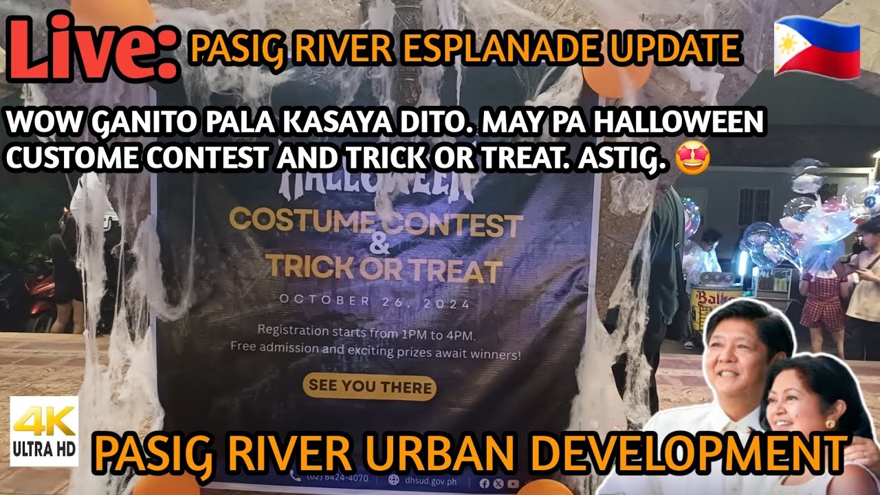 WOW GANITO PALA KASAYA. MAY PA HALLOWEEN CUSTOME CONTEST  | PASIG RIVER ESPLANADE UPDATE 10.26.2024