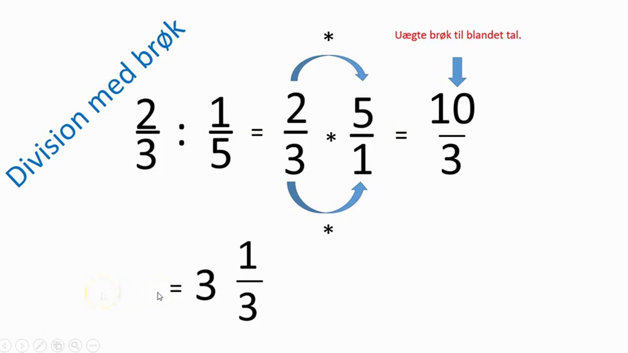 Brøk (Plus, Minus, Gange, Division, Gange med helt tal og Forlænge og forkorte )