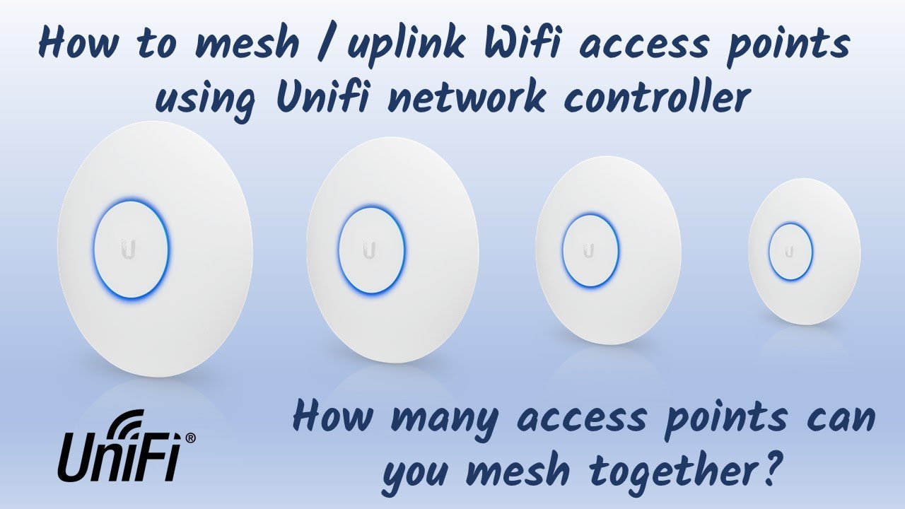 Как настроить беспроводную восходящую/связную сеть с помощью Unifi. Сколько точек доступа можно п...