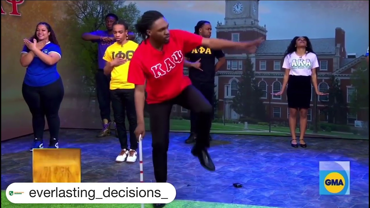 Divine nine unity step on Good morning America #blackculture #howarduniversity