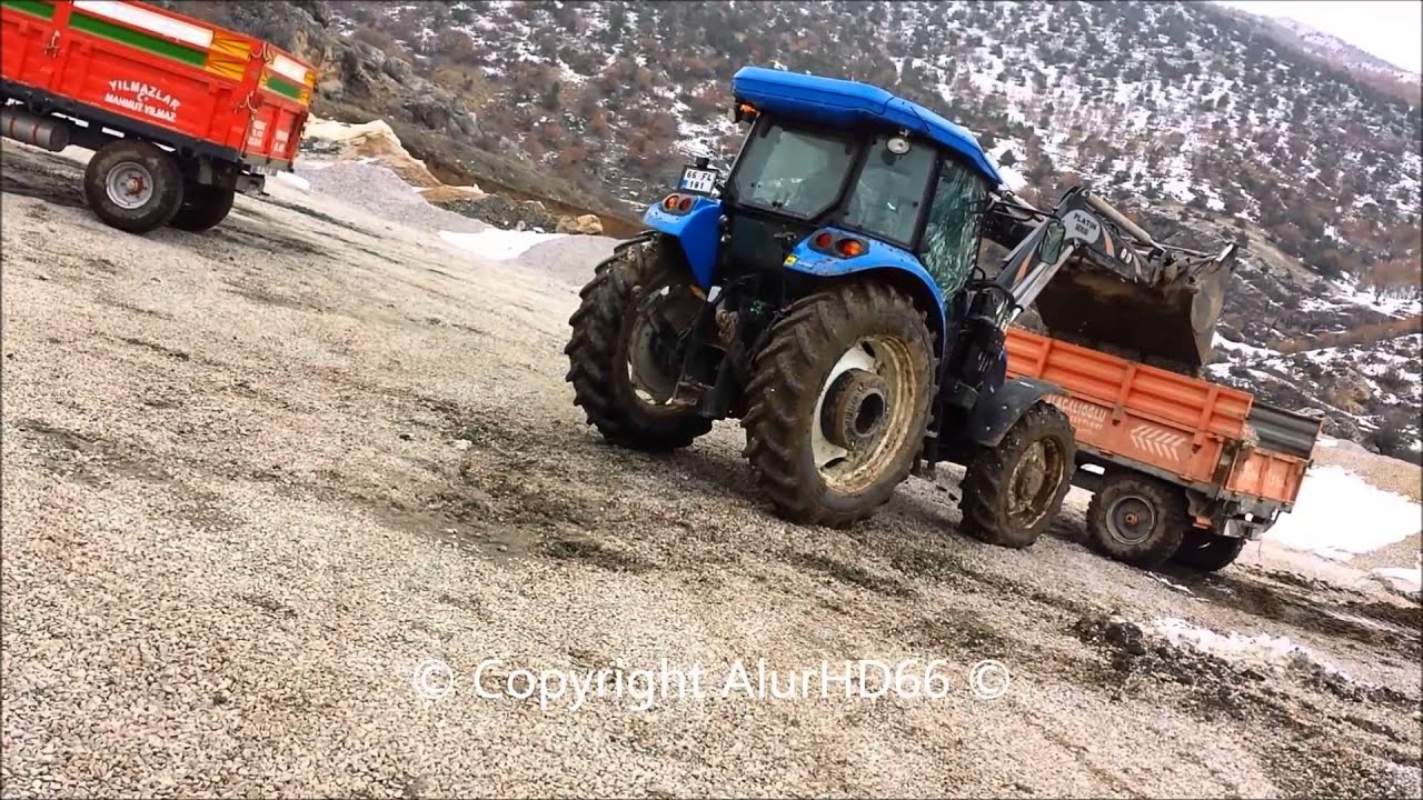 New Holland TD5.75 the Thin Stone Installation  Fiatgari 55-56S