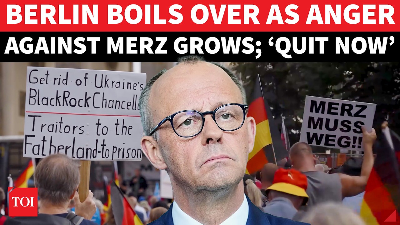 &lsquo;Merz Under Siege&rsquo; In Berlin Chaos; Angry Mobs Demands Resignation; 'Not My Chancellor' | Watch