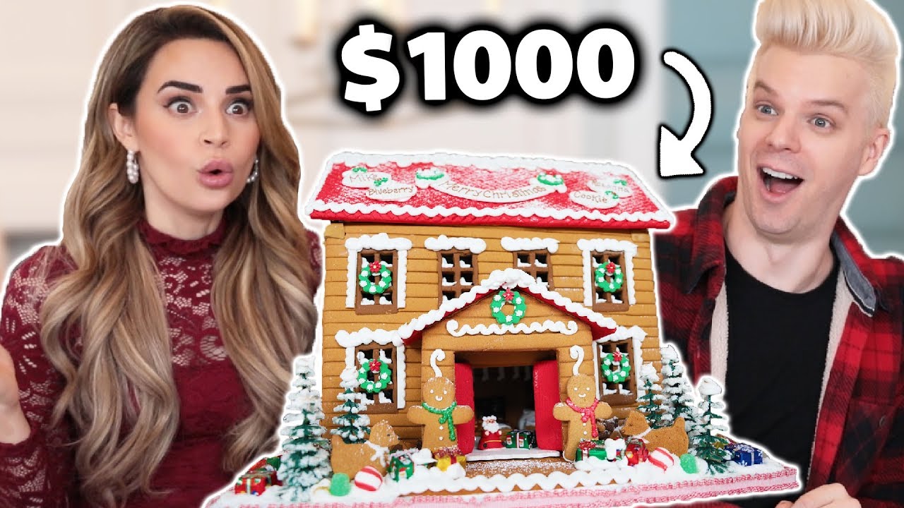 Surprising My Girlfriend With A $1000 GINGERBREAD HOUSE!
