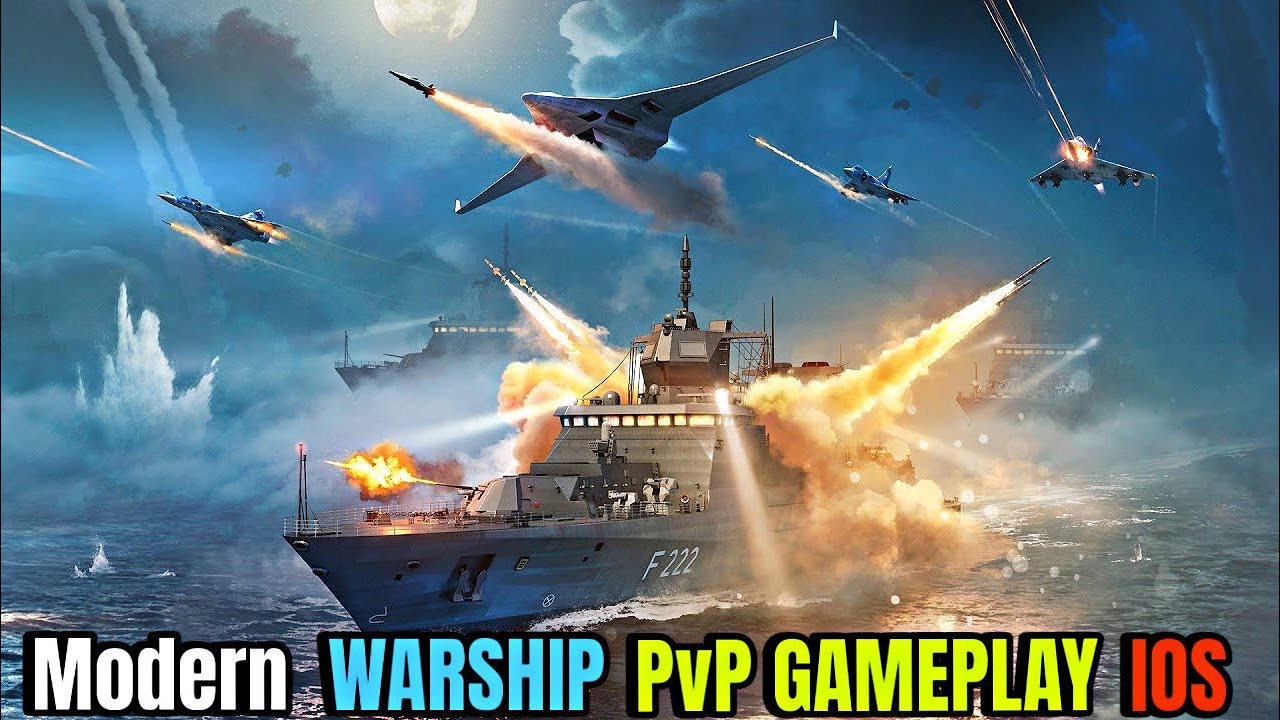 Modern Warships PvP War Games iOS Gameplay | Epic Naval Battle & Missile Attack @Ninja-plays-2.0