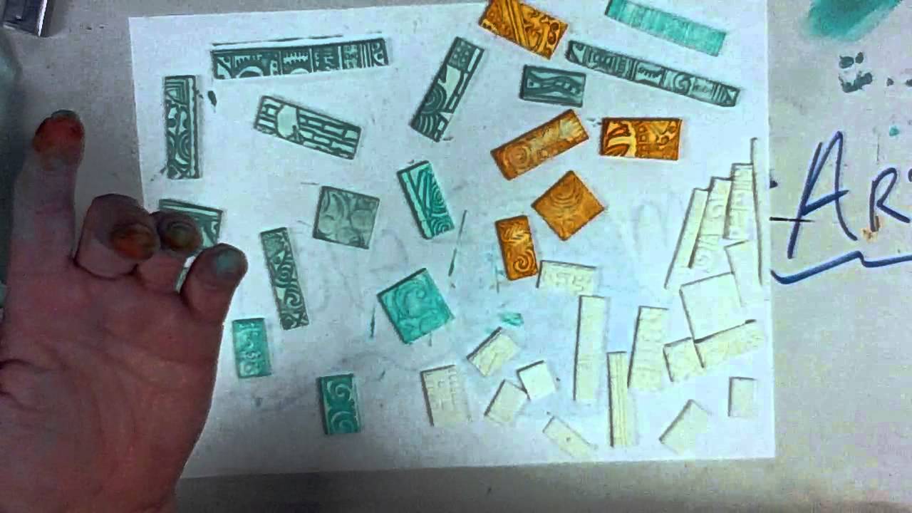 #LOVESUMMERART - Polymer Clay Mosaic Tiles - Patti Tolley Parrish - Inky Obsessions