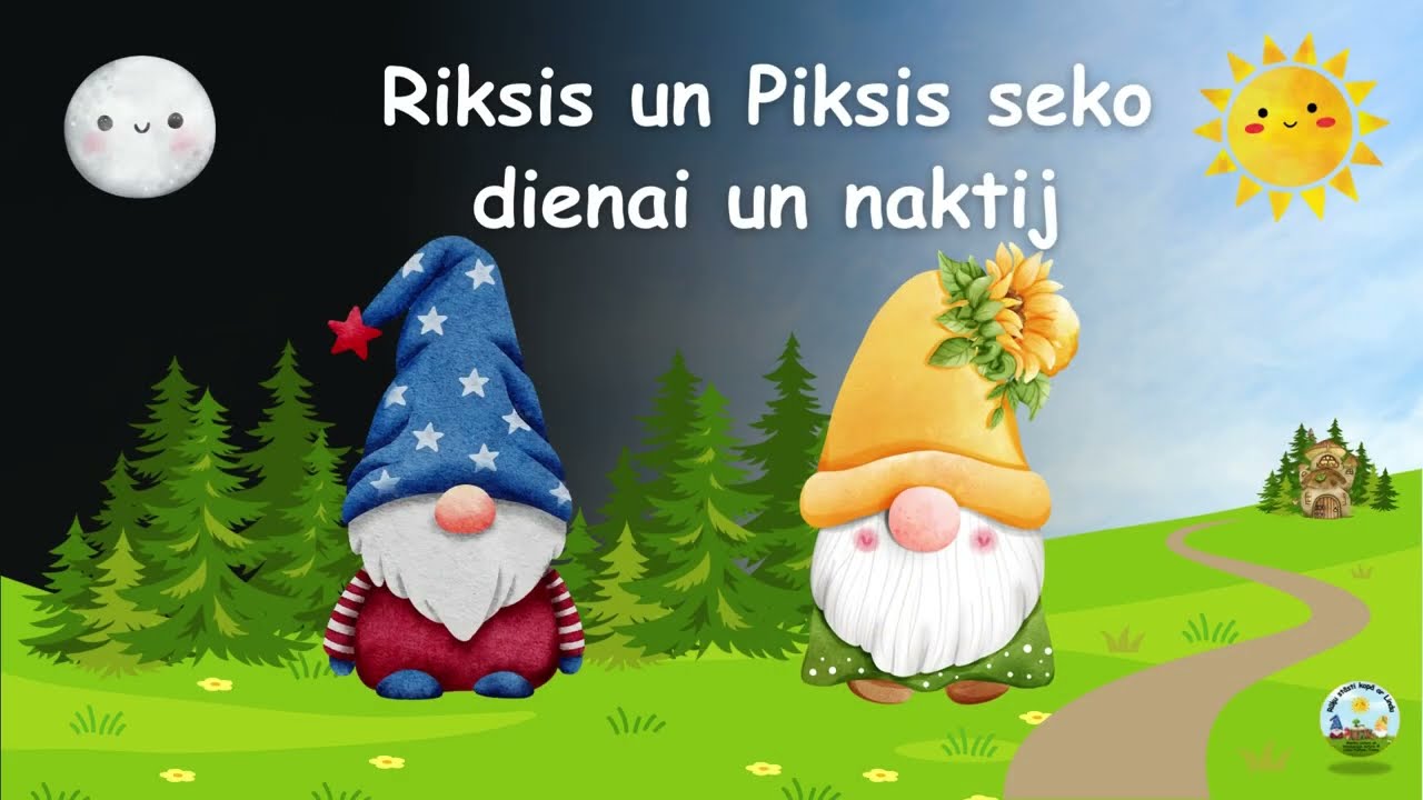 Rūķi Riksis un Piksis seko dienai un naktij