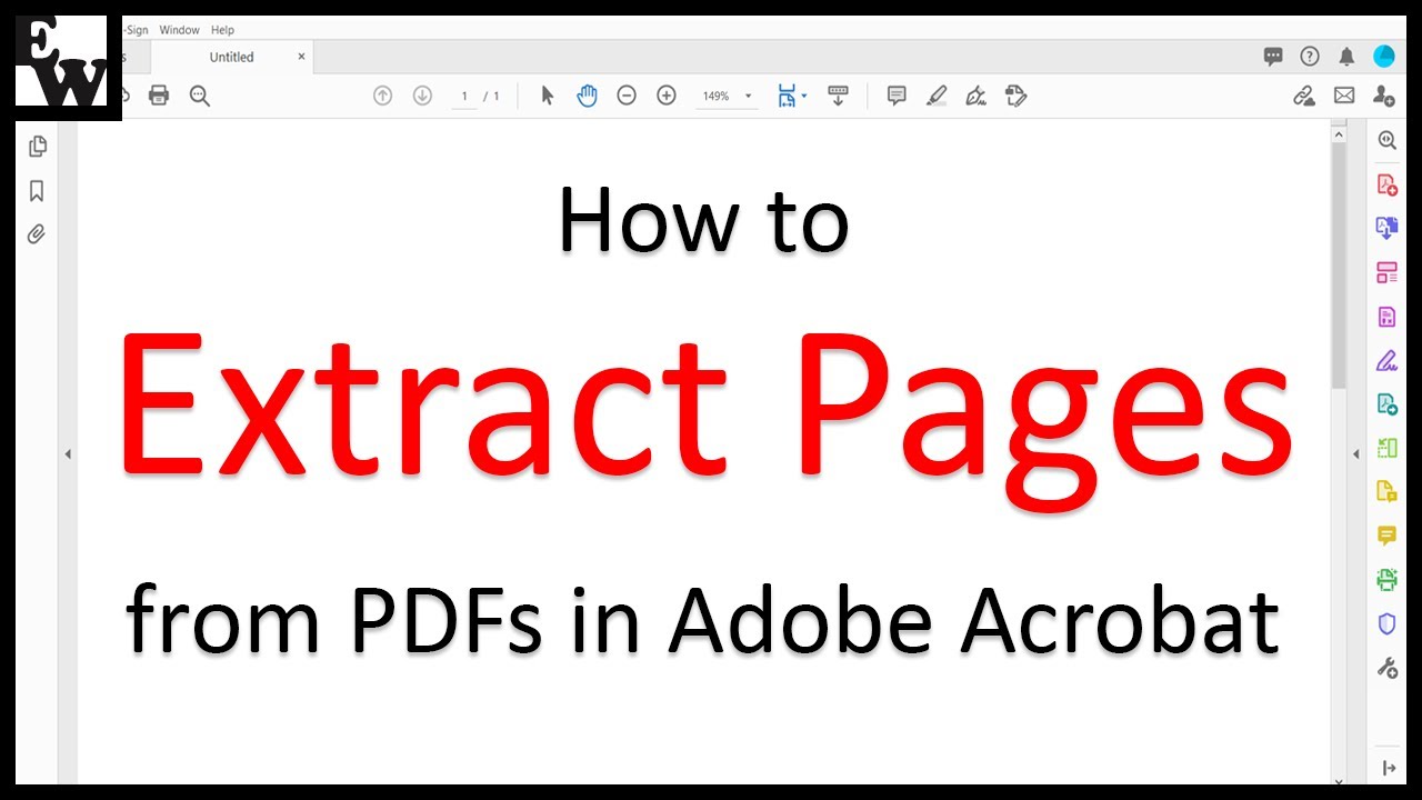 Как извлекать страницы из PDF-файлов в Adobe Acrobat (старый интерфейс)