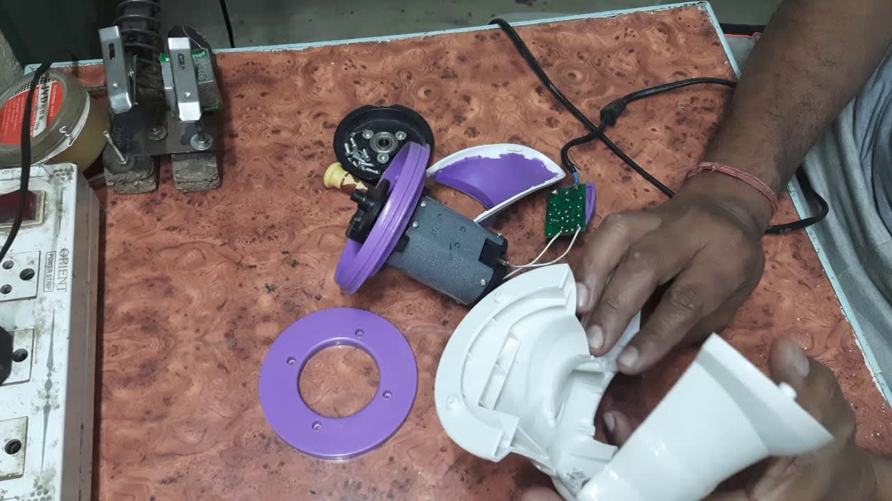 Body massager motor repairing in Hindi (Part-1) (बॉडी मसाजर के मोटर को किस प्रकार ठीक करते है)